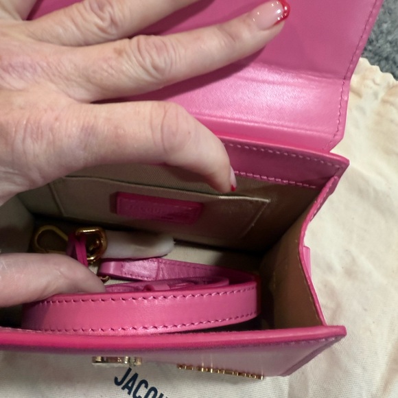 Jacquemus La Chiquita Noued Leather Logo Top Handle Bag